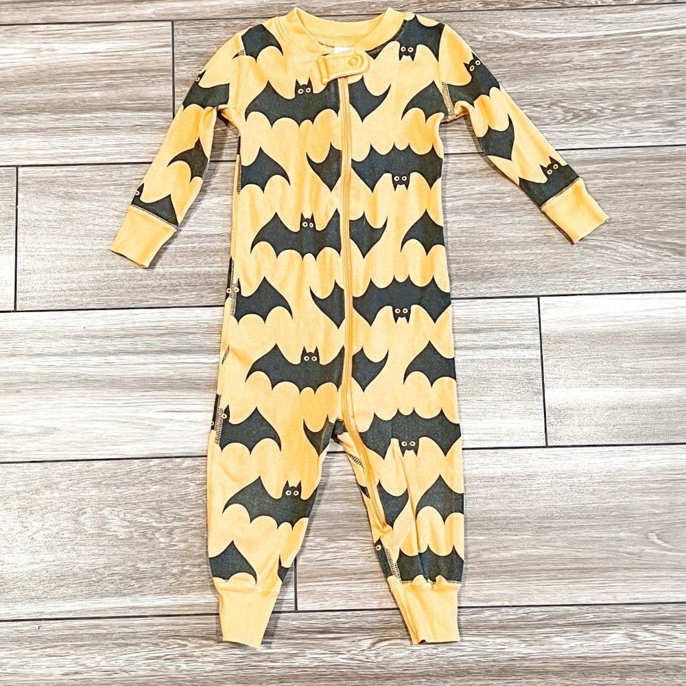 Hanna Andersson Bat Zippered Pajama, Size 12-18M